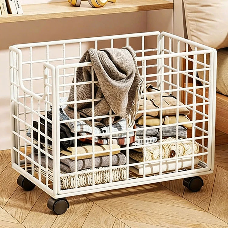 Prenosný mriežkový kôš na bielizeň